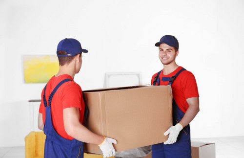 UK Man and Van team assisting with a move