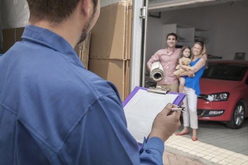 Efficient unpacking services setting up a new home