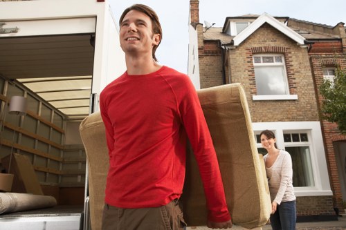 Man and Van team preparing for a move