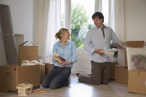 Packing boxes and materials for a move
