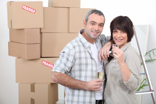 Professional Manandvan movers handling furniture